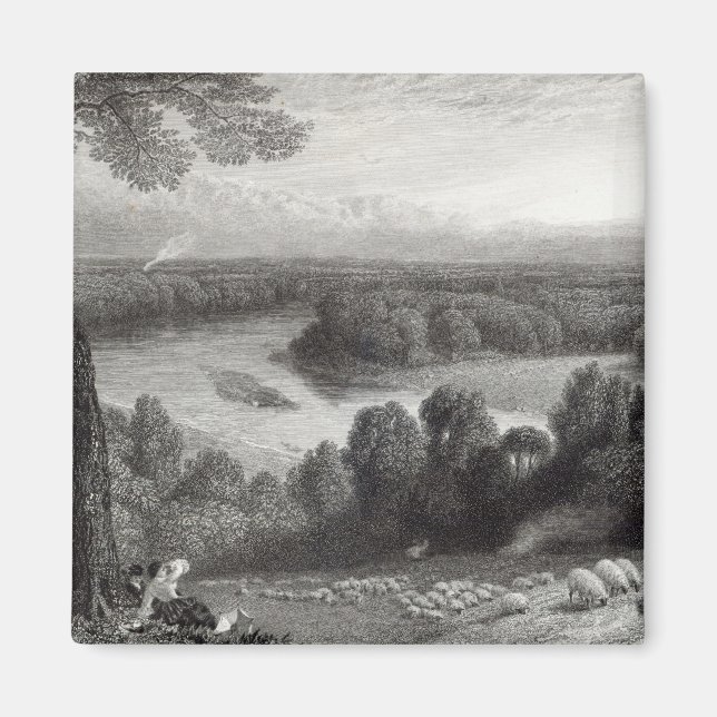 Die Themse von Richmond Hill Magnet (Vorne)