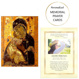 Die Theotokos der Beerdigungskarte Wladimir Platzkarte
