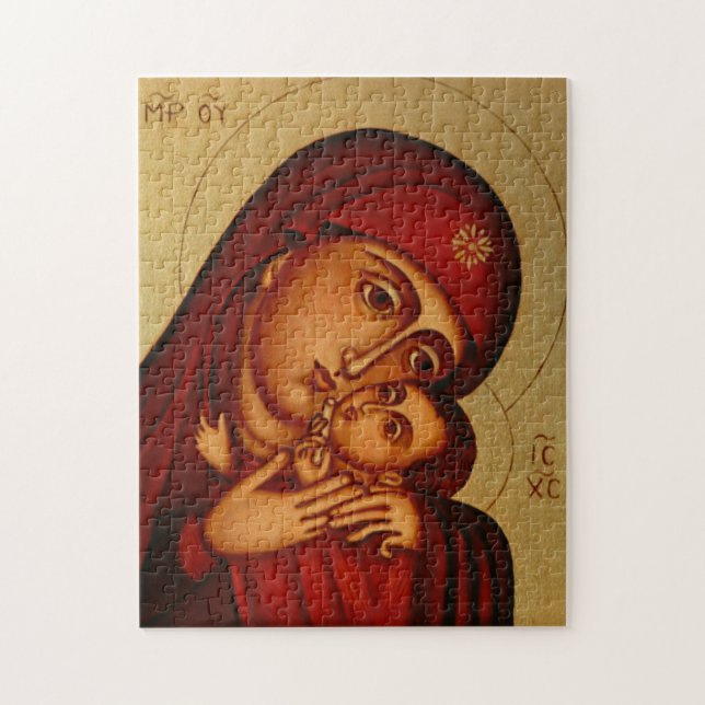Die Theotokos und das orthodoxe Christkindlsymbol (Vertikal)