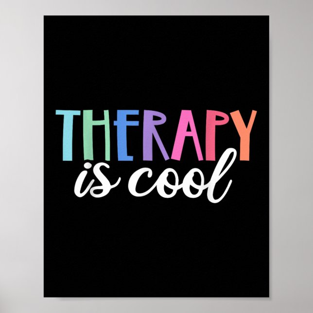 Die Therapie ist Coole Selbstversorgung psychische Poster (Vorne)