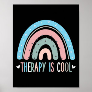 Die Therapie ist ein Cooler Therapeut für psychisc Poster