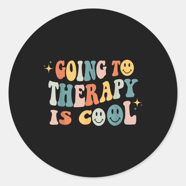 Die Therapie wird durch Coole Selbstversorgung und Runder Aufkleber (Vorderseite)