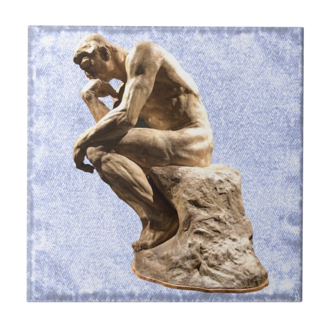 DIE THINKER-KERAMIK FLIESE (Vorderseite)