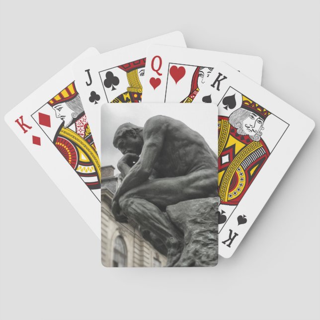 Die Thinker Rodin Paris-Skulptur Spielkarten (Rückseite)