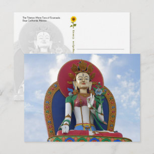 Die tibetische Weiße Tara von Ensenada - Postkarte