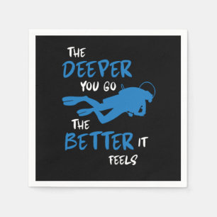 Die Tiefen, die Sie gehen Scuba Diving Sportgesche Serviette
