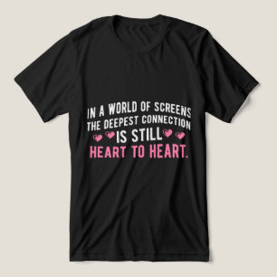 Die tiefste Verbindung ist immer noch von Herzen z Tri-Blend Shirt