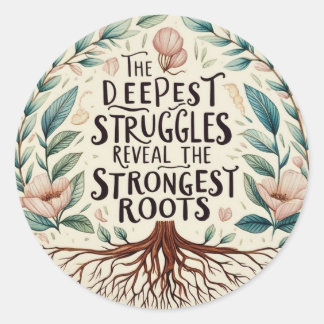 Die tiefsten Kämpfe Runder Aufkleber