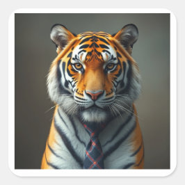 Die "TIEger" Quadratischer Aufkleber