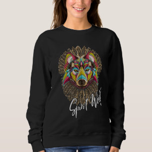 DIE TIER-SWEATSHIRT DER GEIST-WOLF-TIERfrauen Sweatshirt