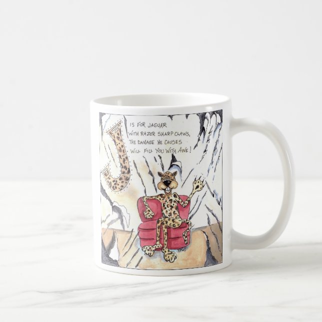 Die Tiere erschrecken mich Kaffeetasse (Rechts)