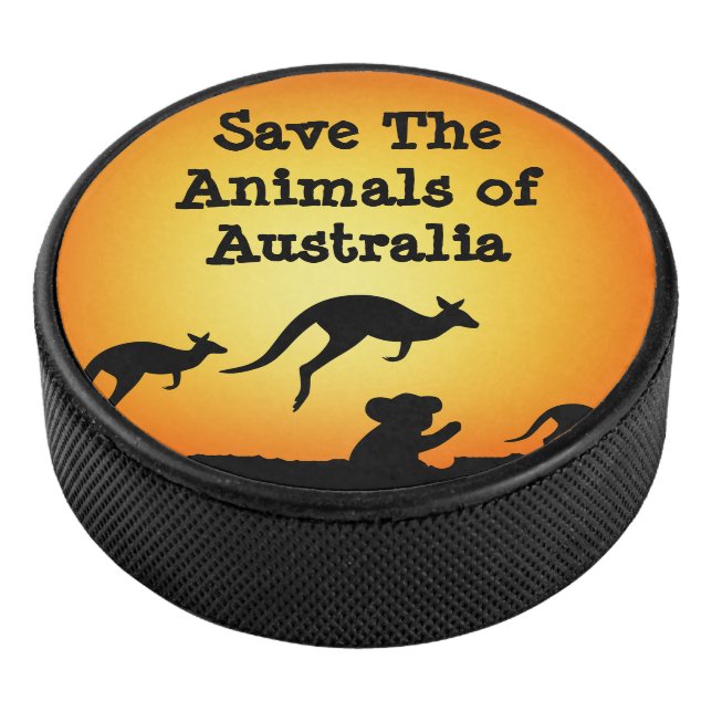 Die Tiere in Australien gerettet Eishockey Puck (3/4)