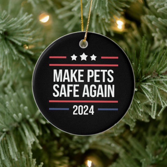 Die Tiere sicher machen Keramik Ornament (Baum)