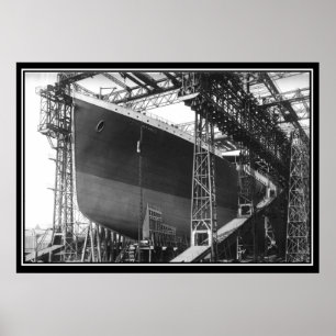 Die Titanic-Serie Poster Bau der Titanic