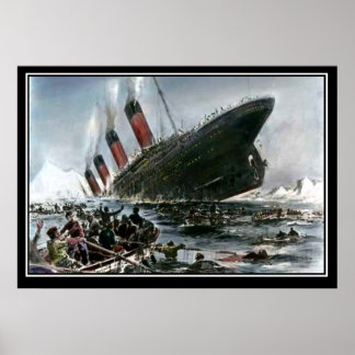 Die Titanic Sinking Artist View-Serie Poster