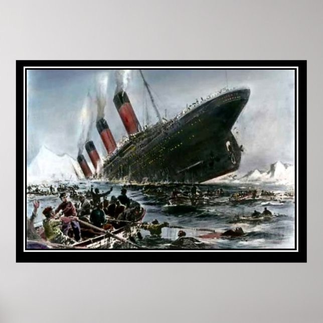 Die Titanic Sinking Artist View-Serie Poster (Vorne)