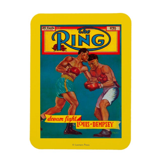 Die Titelseite des Ring Magazine Magnet (Vertikal)