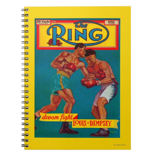 Die Titelseite des Ring Magazine Notizblock (Vorderseite)