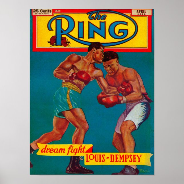 Die Titelseite des Ring Magazine Poster (Vorne)