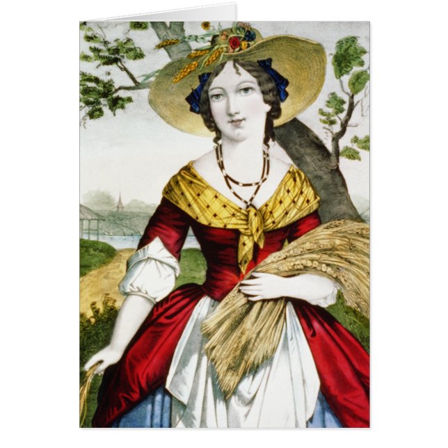 Die Tochter des Bauern - Vintage Kunst (Vorne)