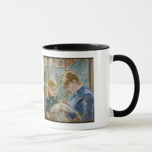 Die Tochter des Künstlers, Julie, mit ihrem Tasse