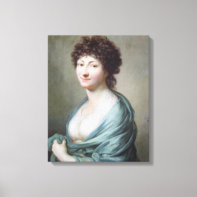 Die Tochter: Portrait von Caroline Susanne Graff Leinwanddruck (Vorderseite)