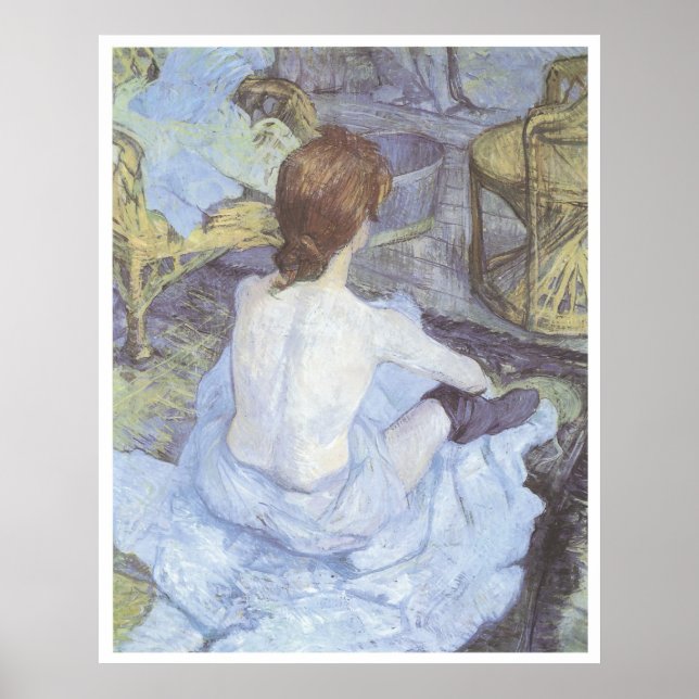 Die Toilette, 1889 Henri De Toulouse-Lautrec Poster (Vorne)