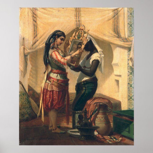 Die Toilette der Odalisque Poster (Vorne)