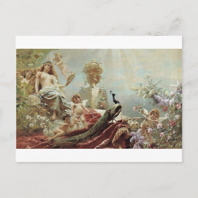 Die Toilette der Venus von Konstantin Makovsky Postkarte (Vorderseite)