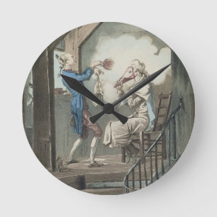 Die Toilette des Sekretärs eines Rechtsanwalts, Runde Wanduhr