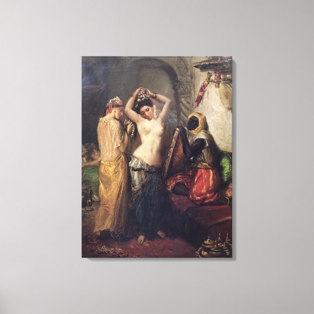 Die Toilette im Seraglio Leinwanddruck (Vorderseite)