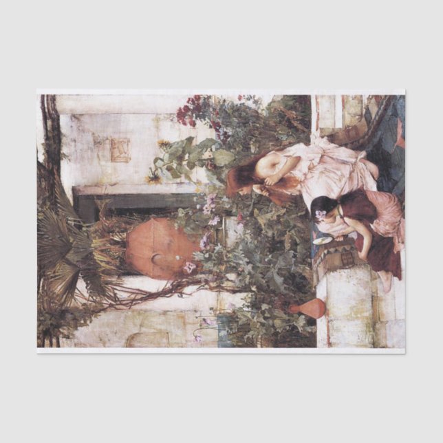 Die Toilette, von John William Waterhouse - 1889 Seidenpapier (Vorderseite)