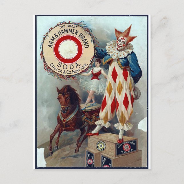 Die tolle Brandsoda für Arm und Hammer Postkarte (Vorderseite)