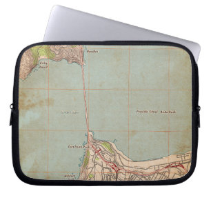 Die topografische Karte des Golden Gate Laptopschutzhülle