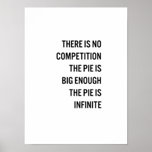 Die Torte ist großes genug Zitat (kundengerechte Poster