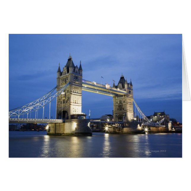 Die Tower Bridge in der Dämmerung (Vorderseite (Horizontal))