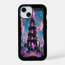 Die Tower Tarot Card Hexchy Vibes iPhone Gehäuse 15 Hülle