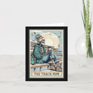 Die Track-Mom-Skelett-Tarotkarte Laufen Runner M Karte