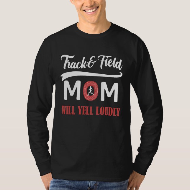 Die Track- und Field-Mama wird die Mama lauter anh T-Shirt (Vorderseite)