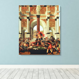 Die Tragödie der Lucretia von Sandro Botticelli Leinwanddruck