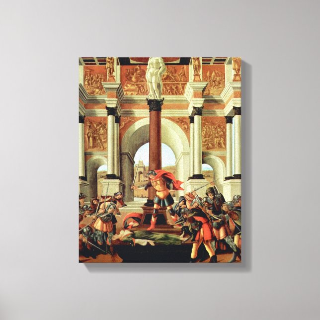 Die Tragödie von Lucretia durch Sandro Botticelli Leinwanddruck (Vorderseite)