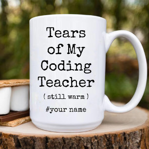 Die Tränen meines Coding-Lehrers wärmen immer noch Zweifarbige Tasse