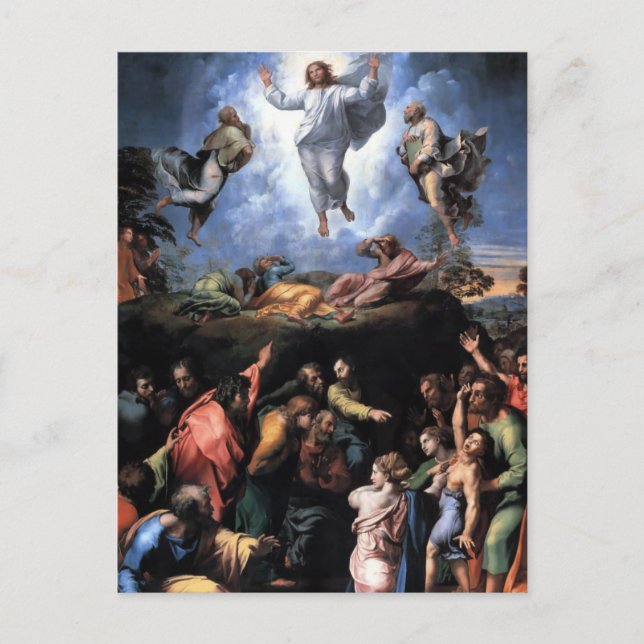 Die Transfiguration Fine Art Feiertagspostkarte (Vorderseite)