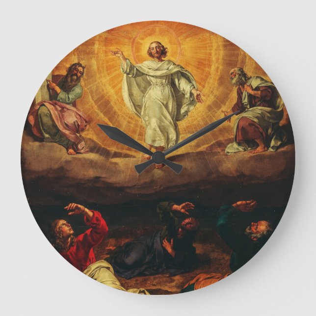 Die Transformation Jesu Christi Große Wanduhr (Vorderseite)