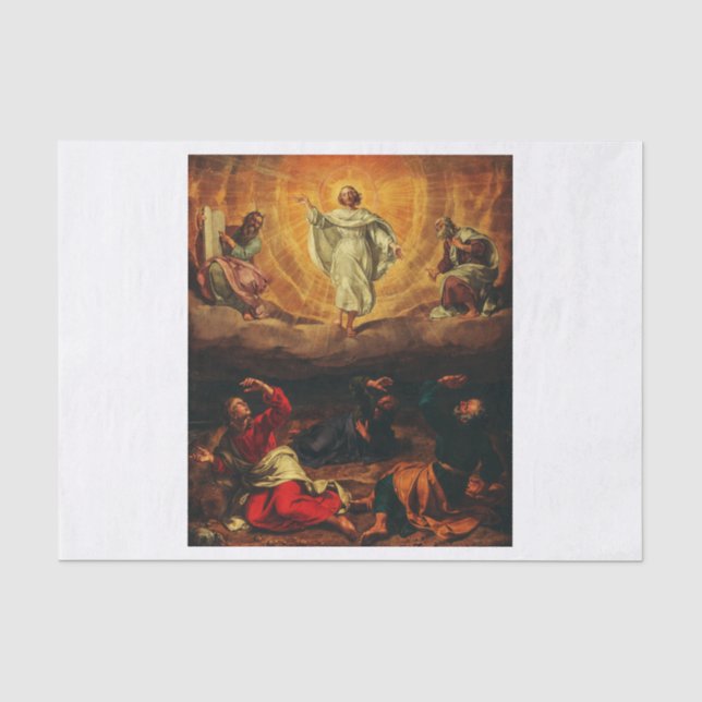 Die Transformation Jesu Christi Seidenpapier (Vorderseite)