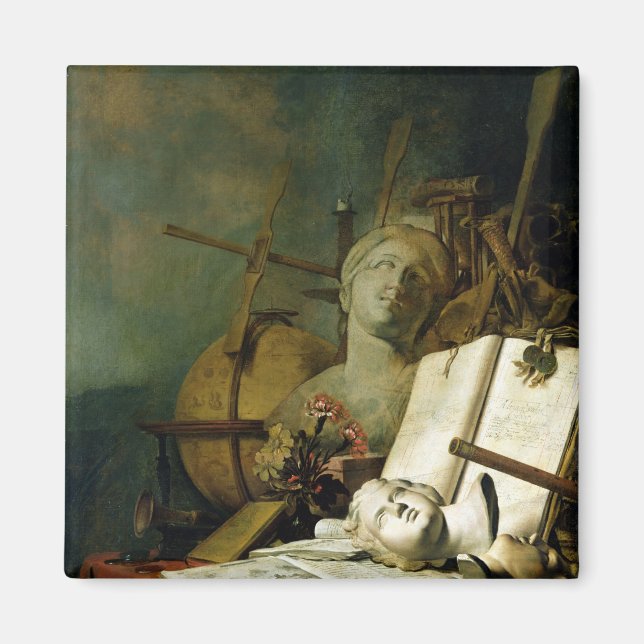 Die Transienz aller irdischen Dinge, c.1660 Magnet (Vorne)