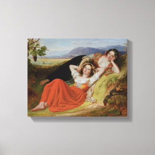 Die Trauben-Ernte Leinwanddruck