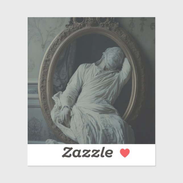 Die Trauer danach — Gothic Fine Art Aufkleber (Blatt)