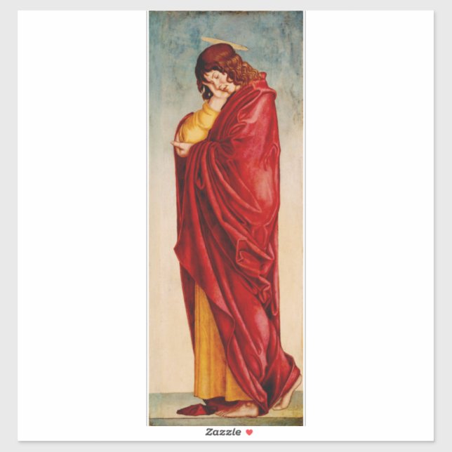 Die Trauer von Saint John von Andrea da Murano Aufkleber (Blatt)