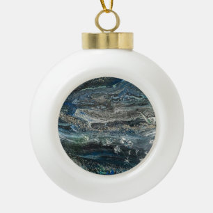 Die Träume der abstrakten Keramik des Ozeans 20 Kugel-Ornament